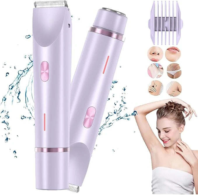 2-In-1 Dual Head Women's Electric Shaver, Electric Hair Clipper, Electric Trimmer.