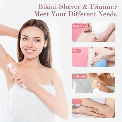 2-In-1 Dual Head Women's Electric Shaver, Electric Hair Clipper, Electric Trimmer.