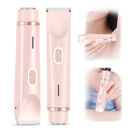 2-In-1 Dual Head Women's Electric Shaver, Electric Hair Clipper, Electric Trimmer.