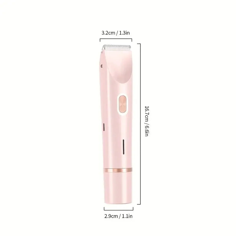 2-In-1 Dual Head Women's Electric Shaver, Electric Hair Clipper, Electric Trimmer.